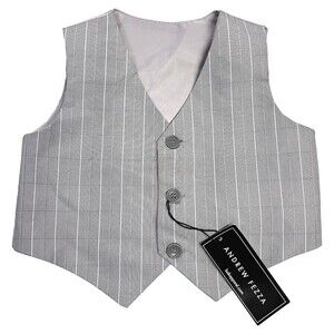Andrew Fezza Toddler Plaid Vest Plaid Lightweight Size 18 Months Please Read